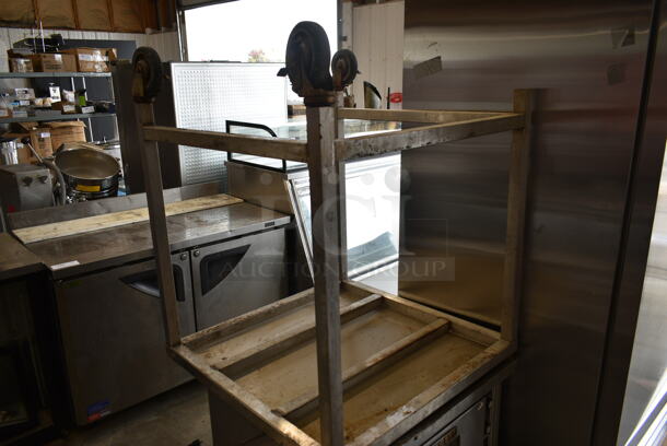 Blodgett Stainless Steel Commercial Natural Gas Powered Half Size Convection Oven w/ View Through Door, Metal Oven Racks, Thermostatic Controls and Equipment Stand on Commercial Casters. Missing 1 Caster. - Image 2 of 11