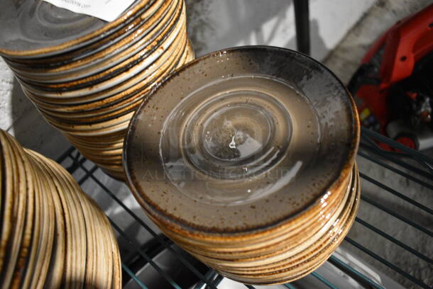 18 Brown Ceramic Saucers. 5.75x5.75x1. 18 Times Your Bid! - Image 2 of 3