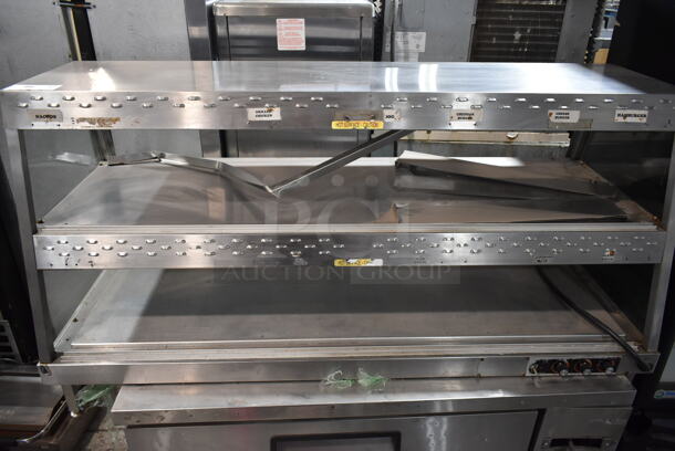Hatco GRHD-4PD Stainless Steel Commercial 2 Tier Warming Display Case Merchandiser. 120 Volts, 1 Phase. Cannot Test Due To Plug Style
 - Image 1 of 4