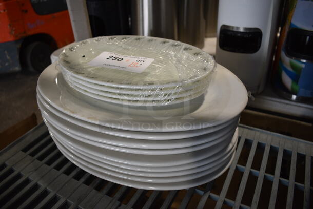 ALL ONE MONEY! Lot of 13 Various White Ceramic Oval Plates - Image 2 of 4