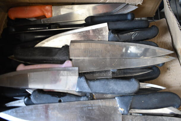70 SHARPENED Stainless Steel Knives Including Chef Knives. 70 Times Your Bid!  - Image 4 of 7