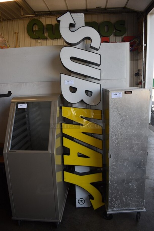 Subway Sign. 96x8x20. - Image 1 of 3