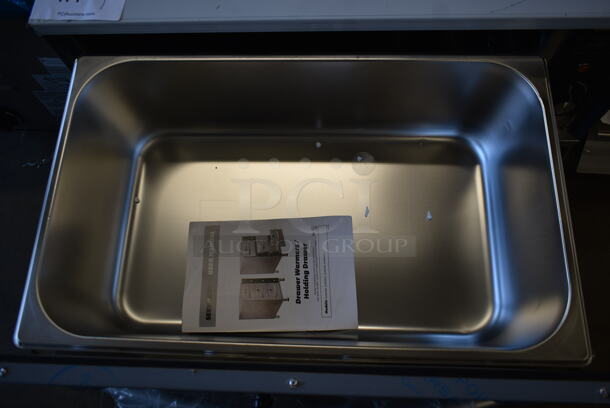 BRAND NEW SCRATCH AND DENT! 2022 ServIt 423WDSFS1 Stainless Steel Commercial Countertop Electric Powered Single Drawer Warming Drawer. 120 Volts, 1 Phase. Tested and Working! - Image 5 of 7