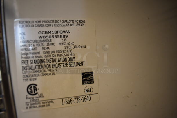 Electrolux GCBM18FQWA ENERGY STAR Metal Single Door Reach In Freezer on Commercial Casters. 115 Volts, 1 Phase. 32x27x75. Tested and Does Not Power On - Image 4 of 4