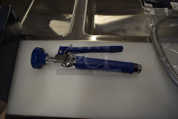 BRAND NEW SCRATCH AND DENT! Lot of 750PRSVLF Pre-Rinse Spray Valve and 750PRH44 Hose.  - Image 6 of 6