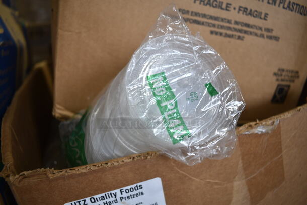 PALLET LOT of 30 BRAND NEW Boxes Including 3 Box Rubbermaid Q851-20 Dust Mops, Honey Mustard, PL2N Dart Clear Plastic Lids, Solo Plastic Cups, 42BR Cups, Solo P325N 3.25 oz. Translucent Polystyrene Souffle Cup / Portion Cup - 2500/Case. 30 Times Your Bid!  - Image 8 of 12