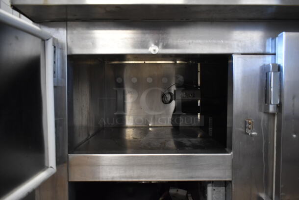 Stainless Steel Commercial Pizza Prep Table w/ Cutting Board. Tested and Does Not Power On - Image 4 of 9