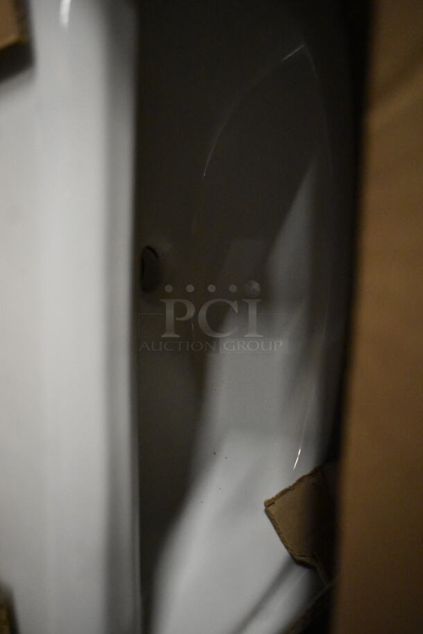 BRAND NEW SCRATCH AND DENT! American Standard P920600-A White Sink. See Pictures For Damage.  - Image 4 of 11