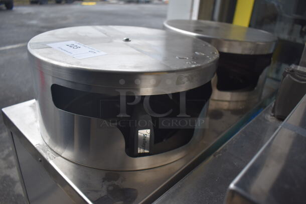 BRAND NEW! 2020 Delfield CAB2-1013QT Quick Temp Mobile Enclosed Two Stack Heated Dish Dispenser / Warmer on Commercial Casters. 120 Volts, 1 Phase. 15.5x30.5x43. Tested and Working! - Image 4 of 6