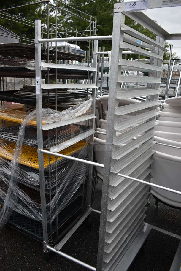 Metal Commercial Pan Transport Rack on Commercial Casters. 20.5x26x69 - Image 1 of 3