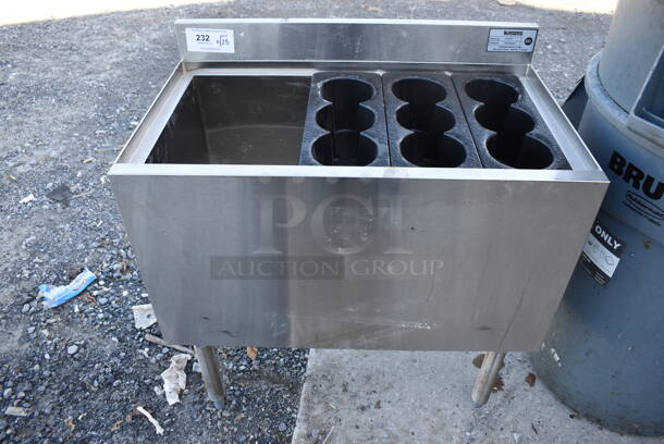 Krowne 18-30DP Stainless Steel Commercial Single Bay Ice Bin. 30x18.5x34