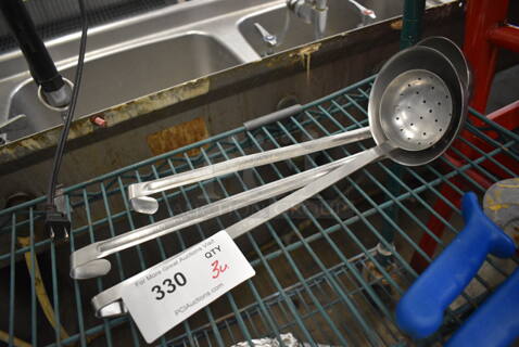 3 Various Metal Ladles. Includes 15". 3 Times Your Bid!