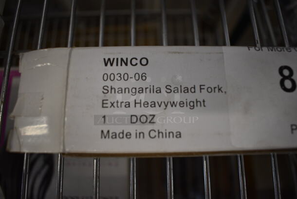 24 BRAND NEW IN BOX! Winco 0030-06 Stainless Steel Shangarila Salad Forks. 7". 24 Times Your Bid! - Image 3 of 3