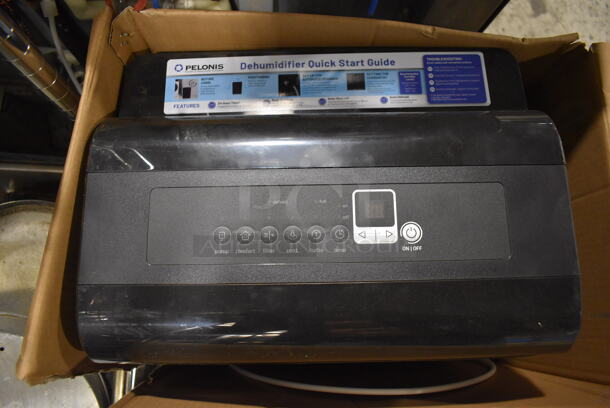 IN ORIGINAL BOX! Pelonis PAD50P1ABL ENERGY STAR 50 Pint Dehumidifier. 10 Volts, 1 Phase. 15.5x11x24 - Image 3 of 7