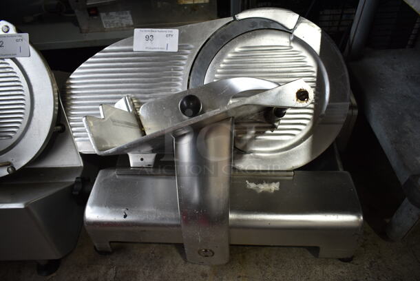 Stainless Steel Commercial Countertop Meat Slicer. 120 Volts, 1 Phase. Tested and Working!