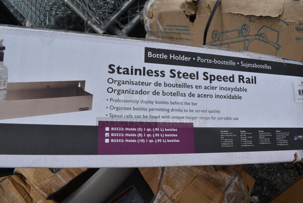 2 BRAND NEW SCRATCH AND DENT! Items; Advance Tabco BK-4 Stainless Steel Single Tier Speed Rail - 48" and B5532 Stainless Steel Single Tier Speed Rail - 32". 2 Times Your Bid! - Image 4 of 4