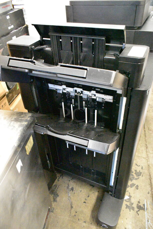 HP CF367A Floor Style Printer w/ Attachment on Casters.  - Image 9 of 12