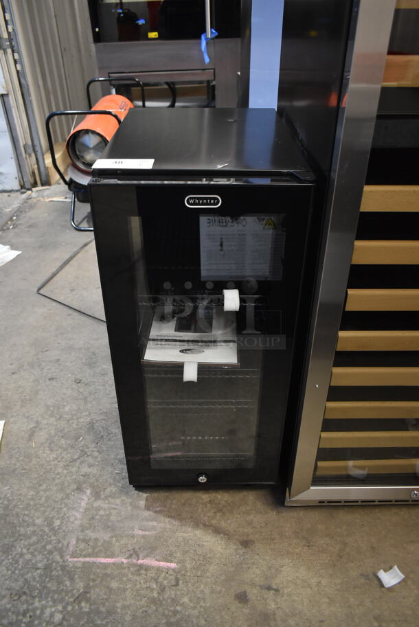 BRAND NEW SCRATCH AND DENT! Whynter BBR-801BG Metal 80 Can Built In Black Glass Beverage Cooler Merchandiser. 115 Volts, 1 Phase. Tested and Working!
