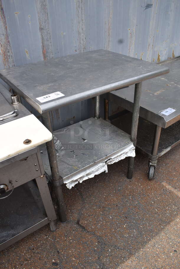 Commercial Stainless Steel Work Table With Galvanized Legs and Undershelf. - Image 2 of 4