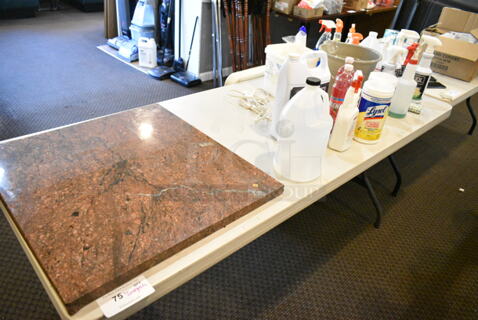 ALL ONE MONEY! Lot of Various Items Including Cleaner. Does Not Include Table. (main dining room)