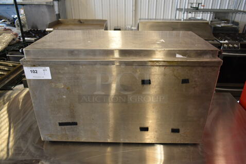 APW Wyott CTCW-43 Stainless Steel Commercial Countertop Cold Food Well. 120 Volts, 1 Phase. Tested and Powers On But Does Not Get Cold
