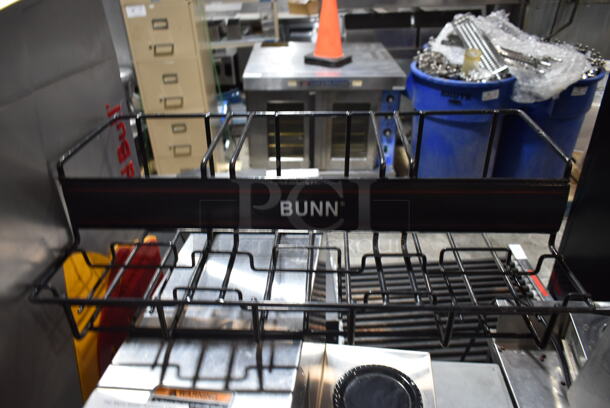 Bunn AXIOM-15-3 Stainless Steel Commercial Countertop 3 Burner Coffee Machine w/ Hot Water Dispenser and Display.  120 Volts, 1 Phase.  - Image 2 of 8