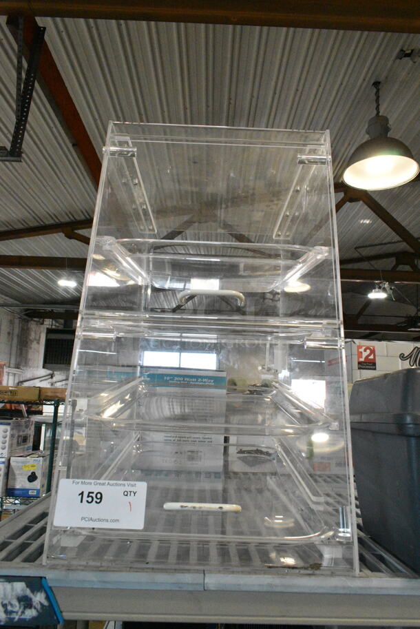 Clear Poly Countertop Dry Cookie Merchandiser Display Case.  - Image 1 of 2