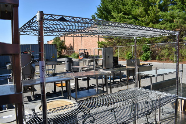 Metro Chrome Finish 3 Tier Shelving Unit on Commercial Casters. BUYER MUST DISMANTLE. PCI CANNOT DISMANTLE FOR SHIPPING. PLEASE CONSIDER FREIGHT CHARGES. 60x24x68 - Image 2 of 5
