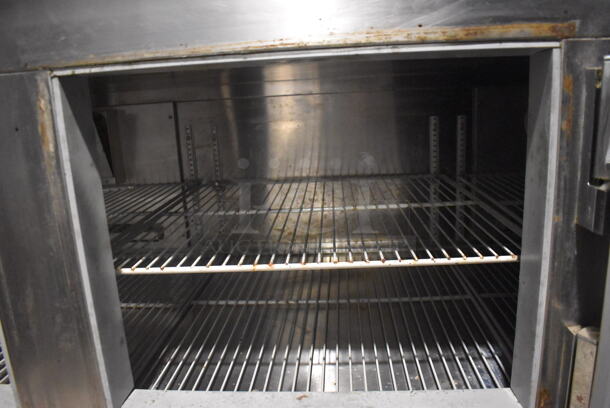 Kairak KBP-915 Sandwich Prep Table With 3 Door Refrigerated Base and Polycoated Racks on Commercial Casters. 115V. Can't Test Due To Cut Cord - Image 6 of 8