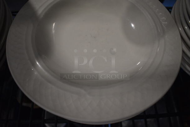 7 White Ceramic Plates. 9x9x1. 7 Times Your Bid! - Image 3 of 4