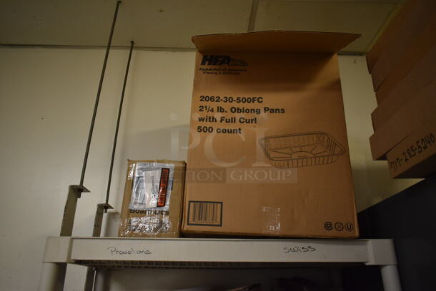 Tan Poly 6 Tier Shelving Unit w/ Contents Including Paper Products. BUYER MUST REMOVE: BUYER MUST DISMANTLE. PCI CANNOT DISMANTLE FOR SHIPPING. PLEASE CONSIDER FREIGHT CHARGES. (dish room) - Image 7 of 7