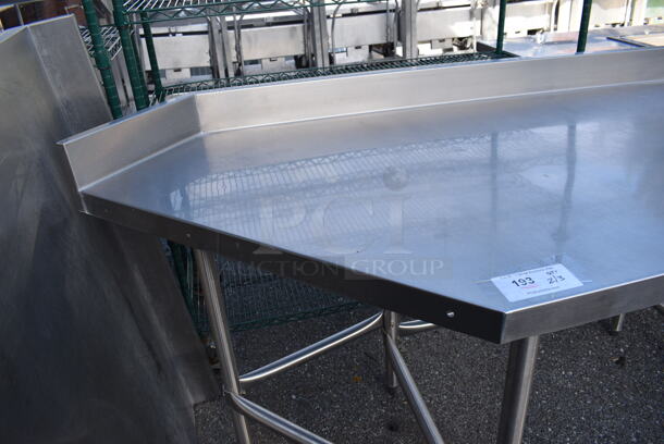 Stainless Steel Table w/ Back Splash. 90x34x40 - Image 4 of 5