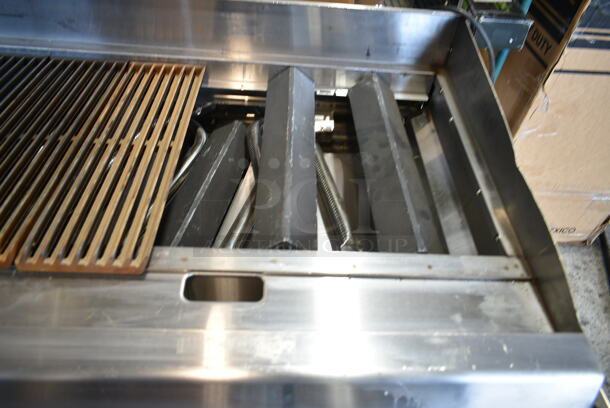 BRAND NEW SCRATCH AND DENT! 2023 Cooking Performance Group CPG 351CRCPG72NL Stainless Steel Commercial Countertop 72" Gas Radiant Charbroiler. Missing Grates. 240,000 BTU - Image 7 of 8
