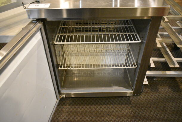 2022 Avantco 178AU27FHC Stainless Steel Commercial Single Door Undercounter Freezer on Commercial Casters. 115 Volts, 1 Phase. This Unit Was In Working Condition When the Restaurant Closed. (main dining room) - Image 2 of 5