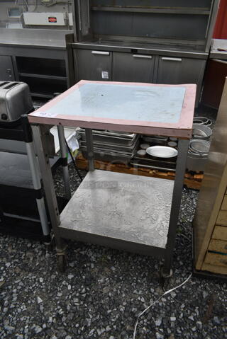 Metal 2 Tier Cart on Commercial Casters.