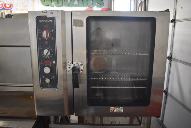 Alto Shaam Model 10.10 ML Stainless Steel Commercial Electric Powered Combitherm Convection Oven w/ View Through Door on Stand. 208-240 Volts, 3 Phase. 42x30x71 - Image 2 of 8