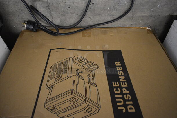 IN ORIGINAL BOX! Model 1001USR Stainless Steel Commercial Countertop 3 Hopper Refrigerated Beverage Machine w/ 2 Drip Trays. 24x18x26. Tested and Working! - Image 7 of 10