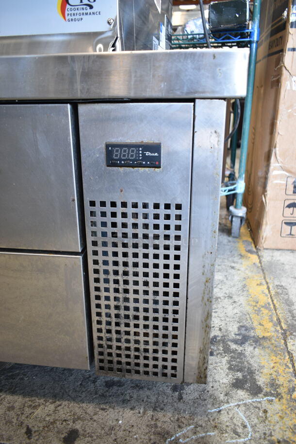 2020 True TRCB-82-84 Stainless Steel Commercial 4 Drawer Chef Base on Commercial Casters. 115 Volts, 1 Phase. Tested and Powers On But Does Not Get Cold
 - Image 4 of 9