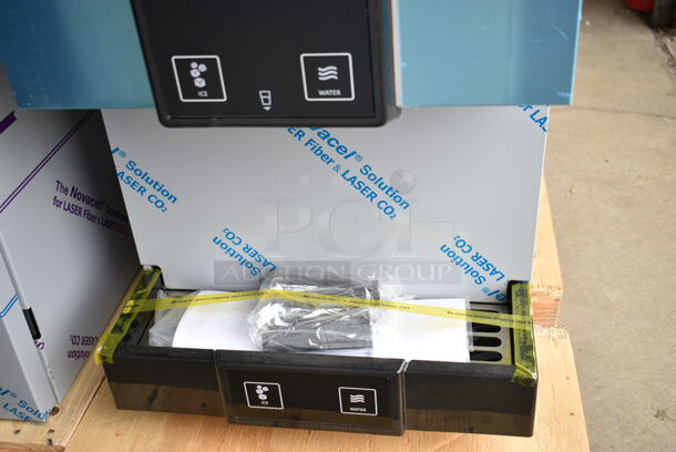 BRAND NEW SCRATCH AND DENT! 2024 Hoshizaki DCM-271BAH Stainless Steel Commercial Countertop Ice Maker and Water Dispenser - 10 lb. Storage. Goes GREAT w/ Lot 52! - Image 4 of 7