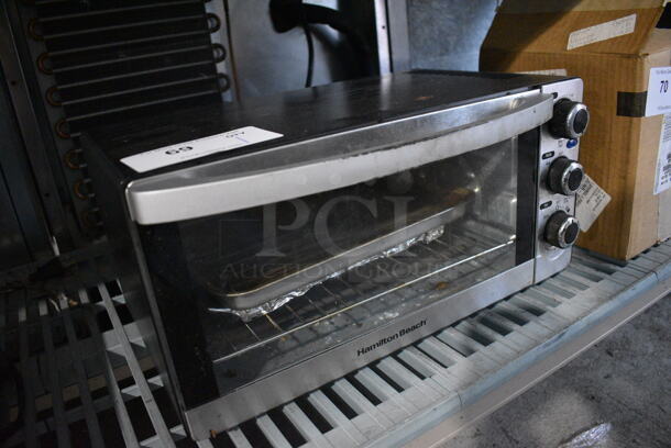 Hamilton Beach Chrome Finish Countertop Electric Powered Toaster Oven. 17x11x9 - Image 3 of 5
