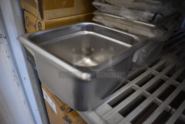6 BRAND NEW! Stainless Steel 1/6 Size Drop In Bins. 1/6x4. 6 Times Your Bid! - Image 2 of 2