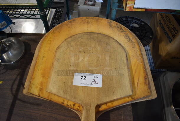 3 Wooden Pizza Peels. Includes 20x42x1. 3 Times Your Bid! - Image 2 of 3
