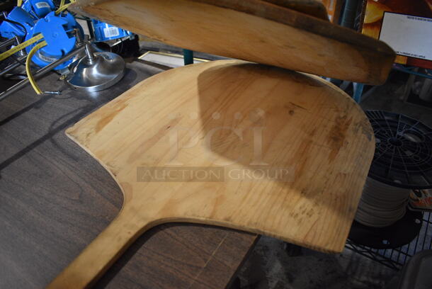 3 Wooden Pizza Peels. Includes 20x42x1. 3 Times Your Bid! - Image 3 of 3