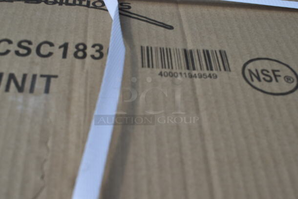 BRAND NEW SCRATCH AND DENT! Regency 460ECSC1836 NSF Chrome Wire Security Cage - 18" x 36" x 61" - Image 3 of 3