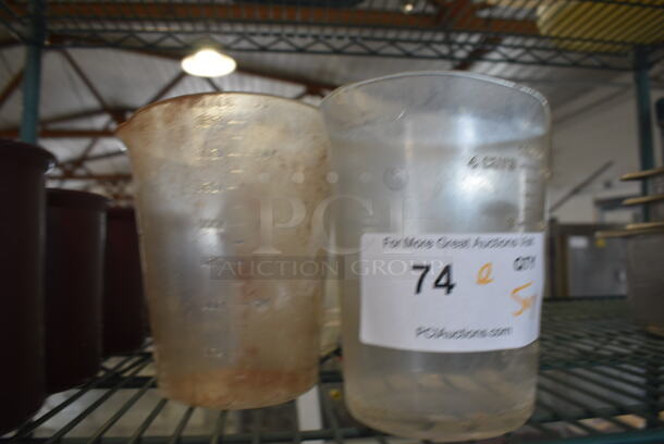 ALL ONE MONEY! Lot of 5 Various Poly Pitchers! Includes 6x5x6.5 - Image 2 of 4