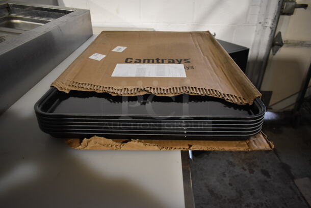 10 BRAND NEW! Boxes of 6 Cambro Black Poly Camtrays. 10 Times Your Bid! - Image 3 of 4