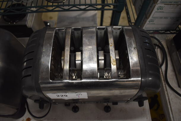 Dualit D4FMC US Metal Countertop 4 Slot Toaster. 120 Volts, 1 Phase. 16x9x9 - Image 4 of 5