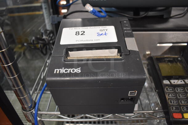 Micros 15" POS Monitor, Epson M244A Receipt Printer, Ingenico iCT220 Credit Card Reader, Powervar ABC100-11 Power Conditioner and Metal Cash Drawer - Image 7 of 8