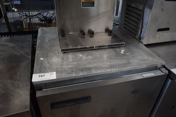 2012 Delfield Stainless Steel Commercial Single Door Undercounter Cooler on Commercial Casters. 115 Volts, 1 Phase. Tested and Working! - Image 2 of 5