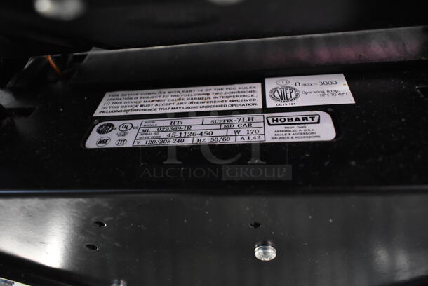 Hobart HTi Stainless Steel Commercial Countertop Food Portioning Scale. 120/208-240 Volts, 1 Phase.  - Image 8 of 10
